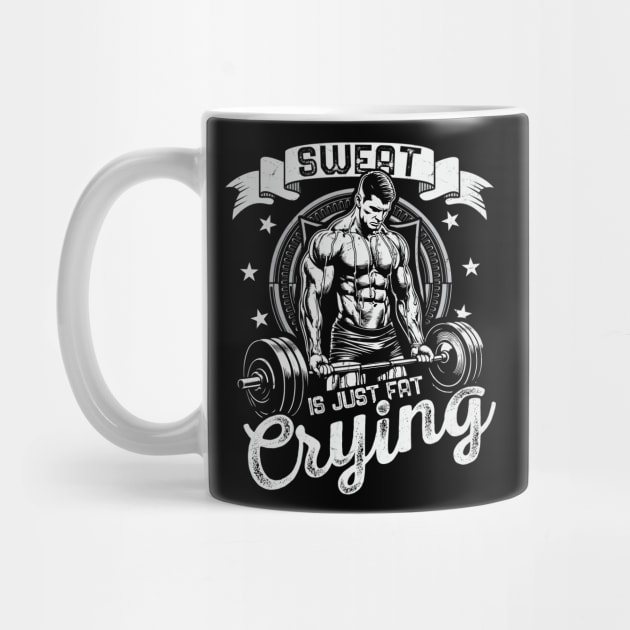 Sweat is Just Fat Crying - Fitness Humor by Otaku Vibes